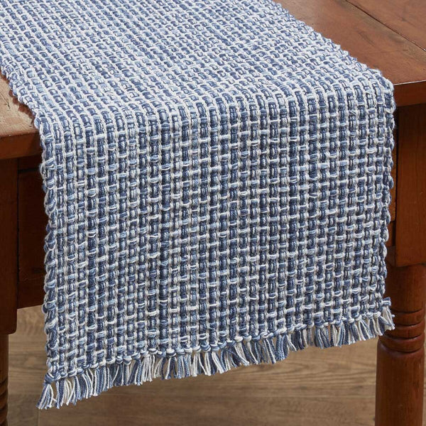 Tweed Table Runner- Denim