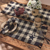 Wicklow Star Yarn Table Runner - Black