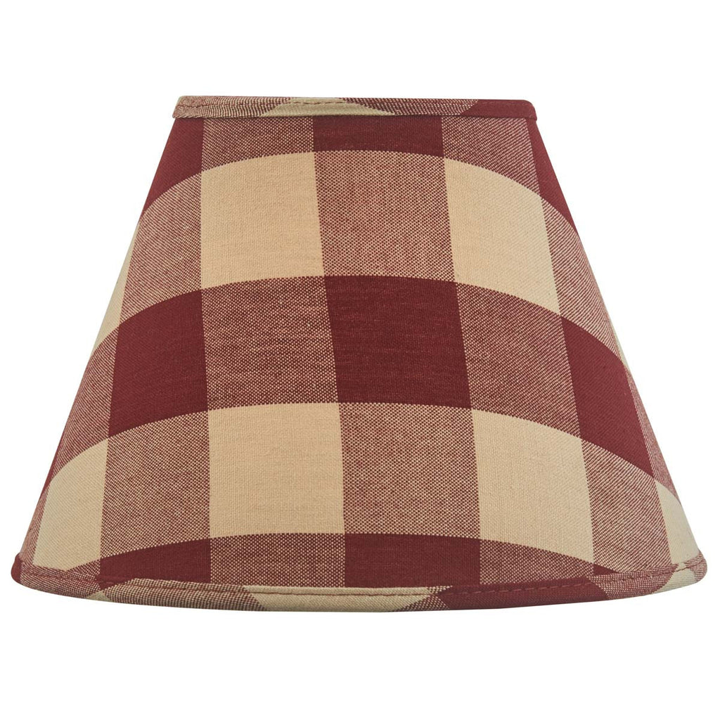 Wicklow Check Lampshade - Garnet