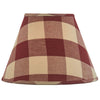 Wicklow Check Lampshade - Garnet