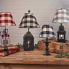 Wicklow Check Lampshade - Garnet