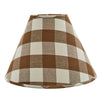 Wicklow Check Lampshade - Brown & Cream