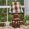 Wicklow Check Lampshade - Brown & Cream