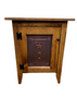Accent Tables - Single Door Cabinet with Copper Star Tin Panel