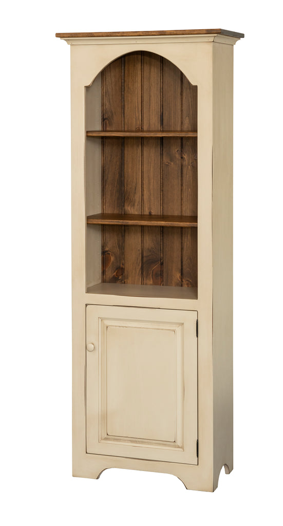 Bookcase-J115 6' Narrow with Solid Door