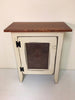 Accent Tables - Single Door Cabinet with Copper Star Medallion Tin Panel