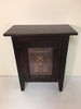 Accent Tables - Single Door Cabinet with Copper Star Tin Panel