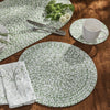 Spice Bin Braided Table Runners - Mint