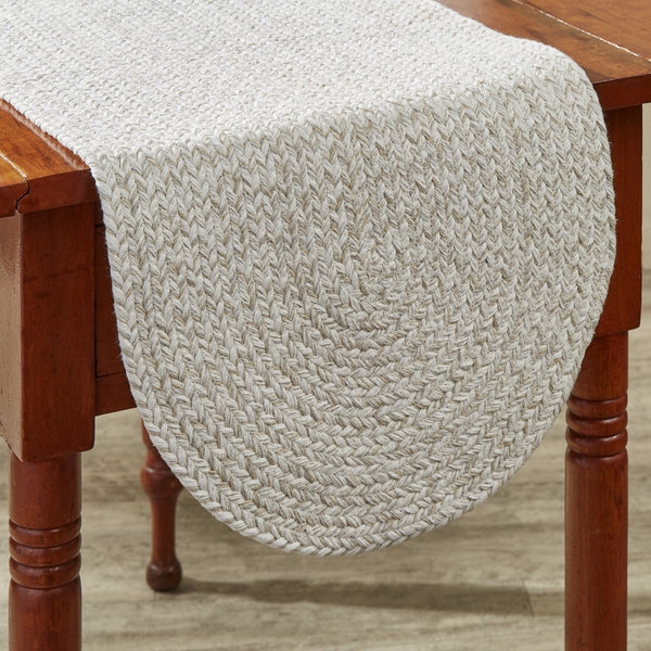 Spice Bin Braided Table Runners - Sea Salt