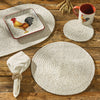 Spice Bin Braided Placemats Set of 6 - Sea Salt