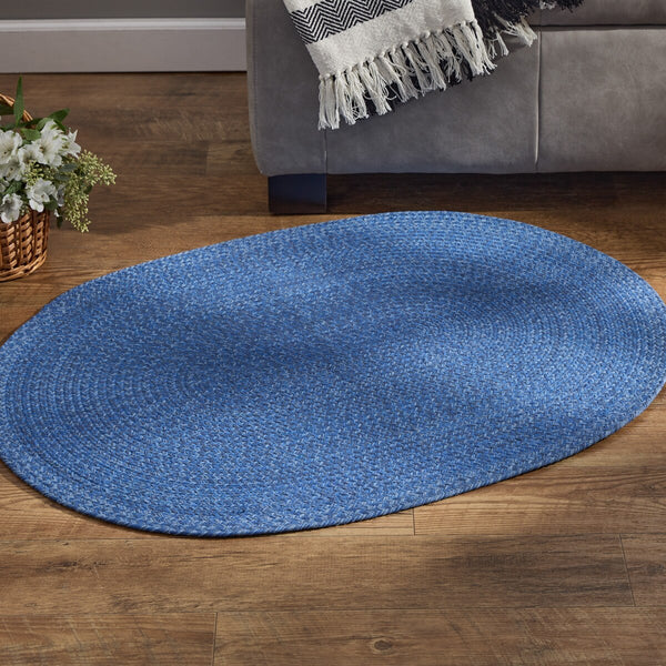 Spice Bin Braided Rug - Blue Spice