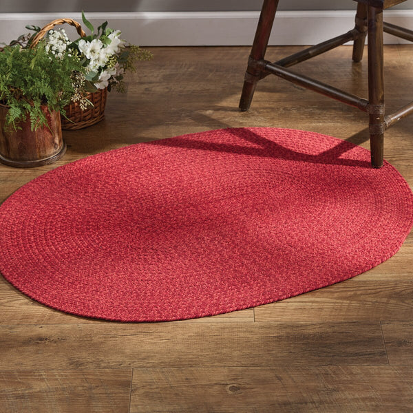 Spice Bin Braided Rug - Paprika