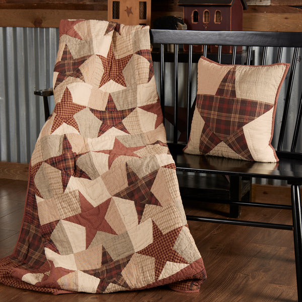 Abilene Star Quilted Throw