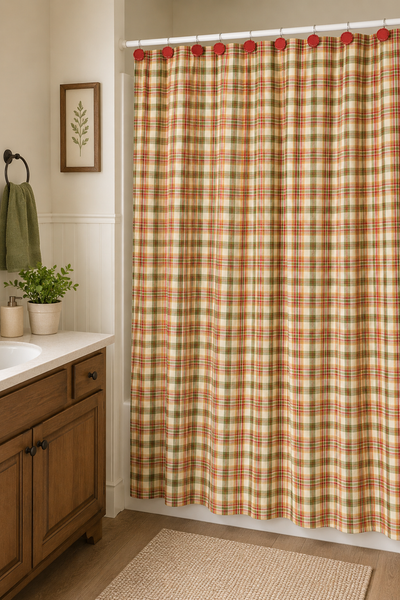 Lemon Pepper Shower Curtain
