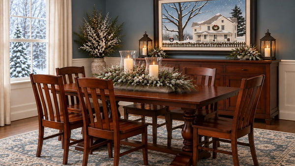 J3242-SBase-Amish Made Table Set-Michael's Cherry