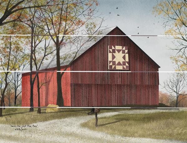 Amish Star Quilt Block Barn Pallet Art