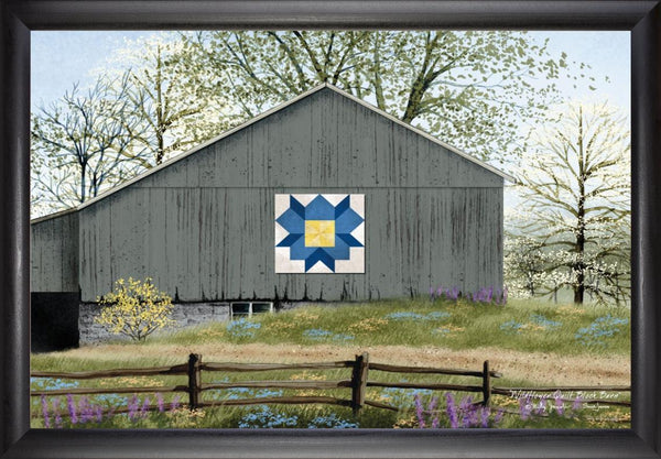 Wildflower Quilt Block Barn