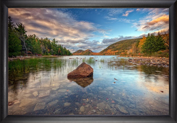 Autumn Dusk at Jordan Pond