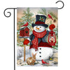 Snowman And Friends Garden Flag