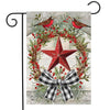 Berry Wreath Barnstar Garden Flag