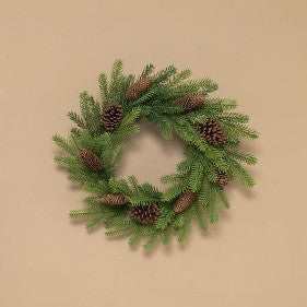 24"D Natural Pine Wreath