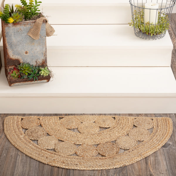 Celeste Jute Rug - Half Circle