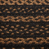 Black & Tan Jute Stair Tread - Rectangle
