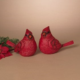 10.8"L Resin Holiday Cardinal, 2 Asst