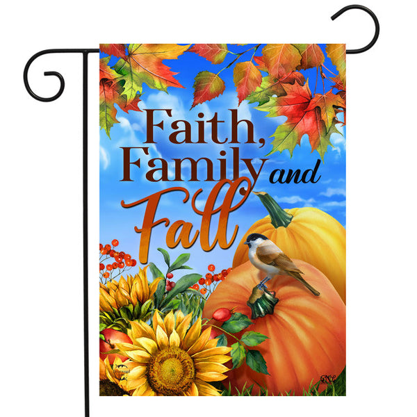 Faith Family And Fall Double Sided Garden Flag