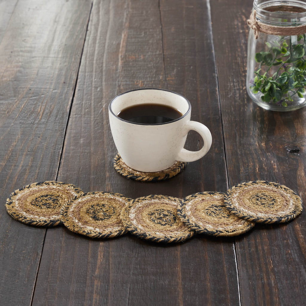 Kettle Grove Jute Coasters - Set of 6