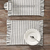 Kaila Ticking Stripe Ruffled Placemat Set of 2