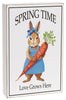 Spring Time Love Grows Here Bunny Box Sign