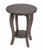 Featured Find: Amish-Made Pine Round Accent Table – Pewter with Kona