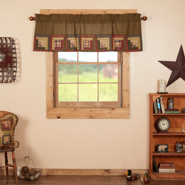 Tea Cabin Valance Log Cabin Block Border