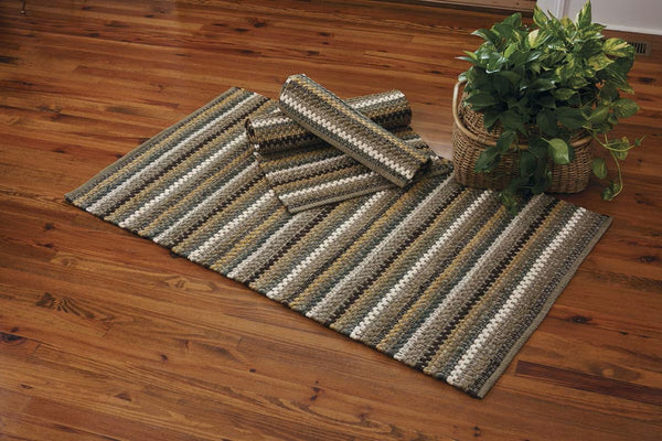 Mineral Stripe Rag Rug