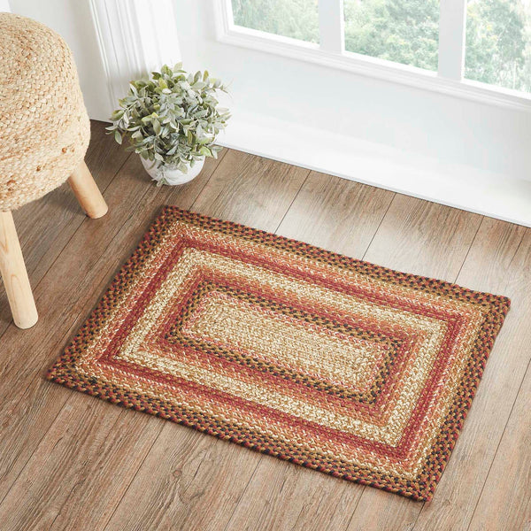 Ginger Spice Rectangle Braided Rug