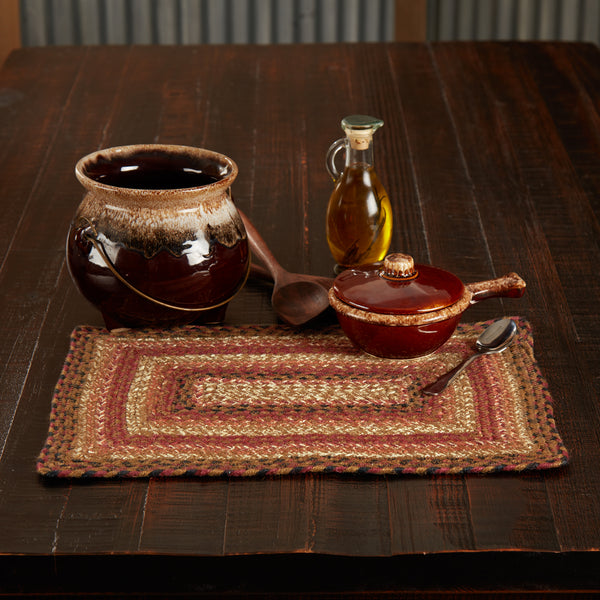 Ginger Spice Rectangle Braided Placemat