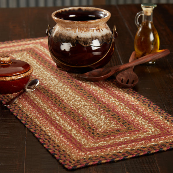 Ginger Spice Jute Rectangle Runner