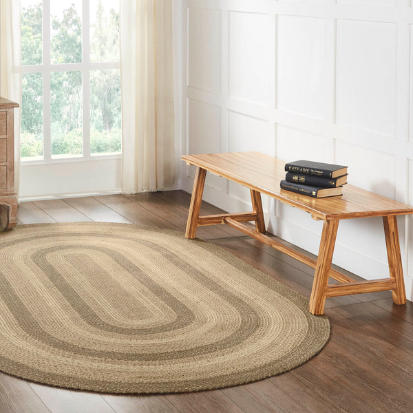 Cobblestone Jute Braided Rug - Oval