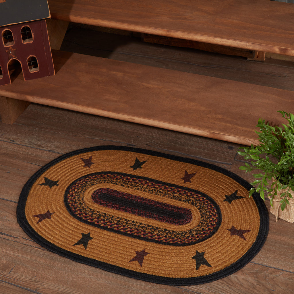 Heritage Farms Star Jute Braided Rug - Oval