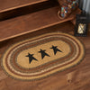 Kettle Grove Jute Rugs - Stencil Stars - Oval