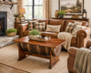Half Barrel Lift Top Coffee Table