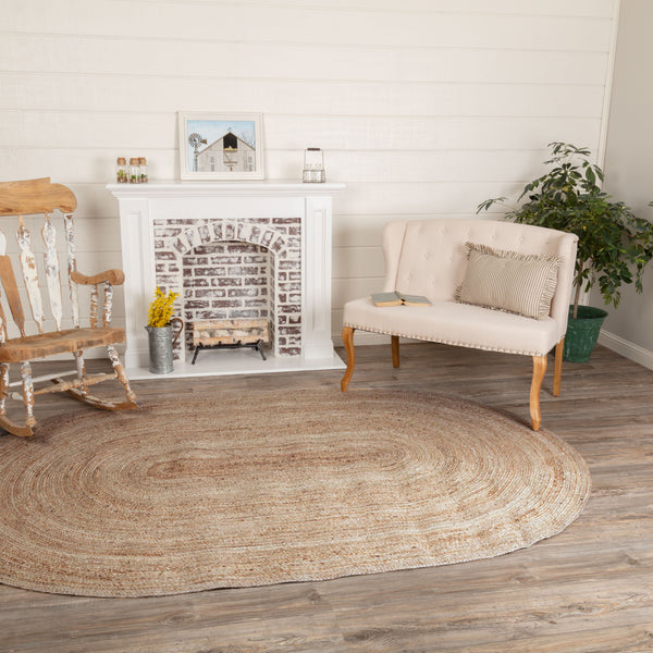 Natural Jute Rug - Oval