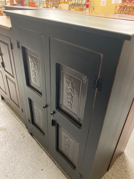 Pie Safe - 48" Double Door with Copper Star Tin Panels