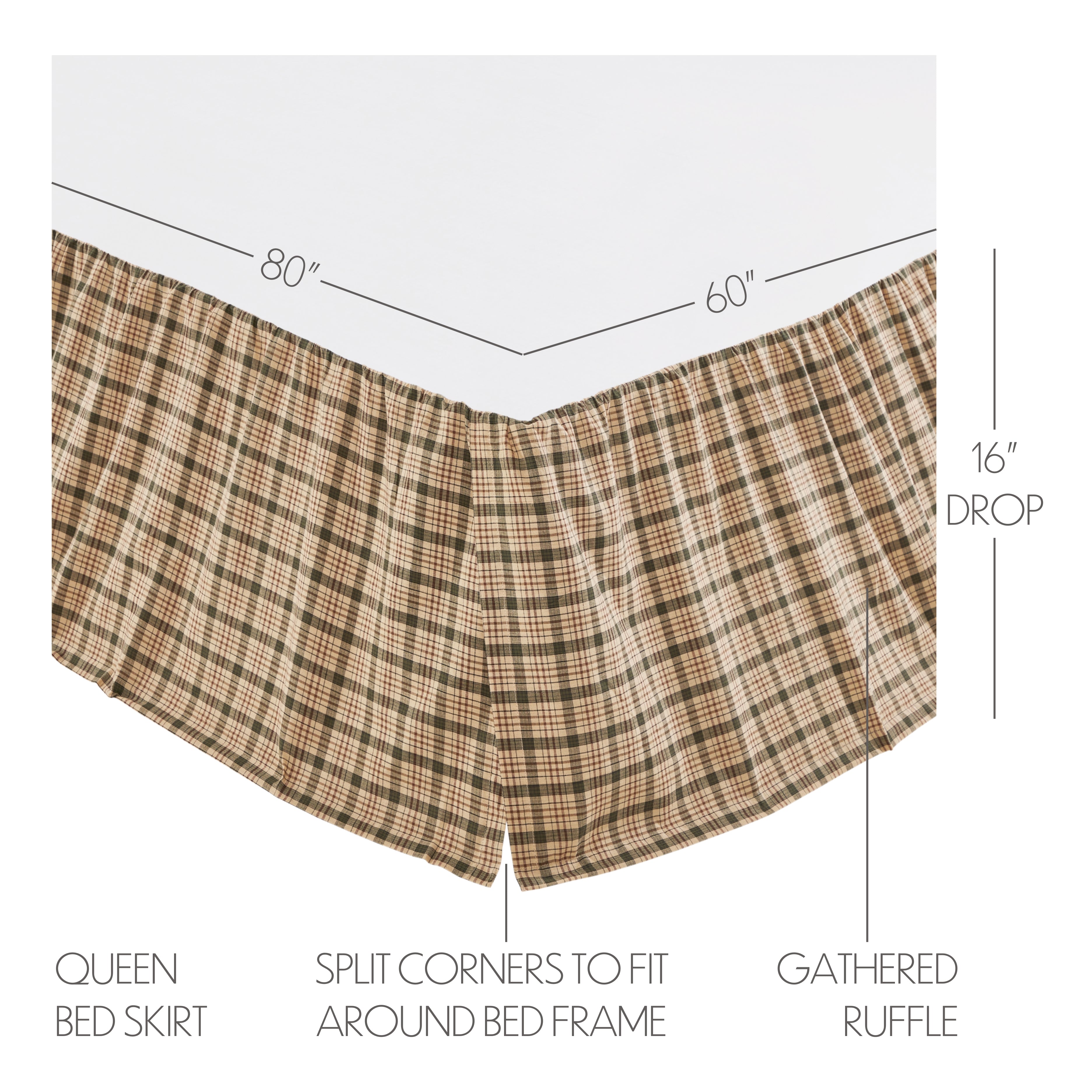 Brown plaid clearance skirt 60