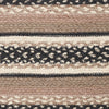 Sawyer Mill Charcoal Creme Jute Stair Tread - Oval