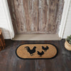 Down Home Rooster & Hens Coir Rug