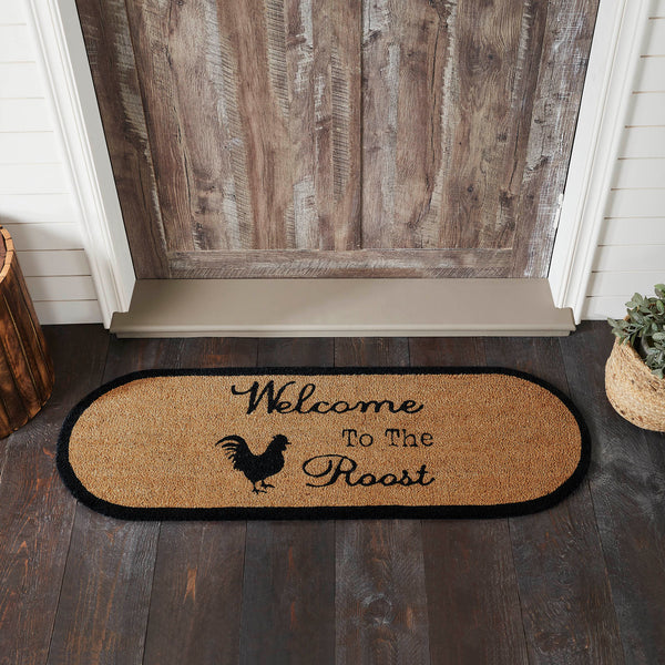 Down Home Welcome to the Roost Coir Rug