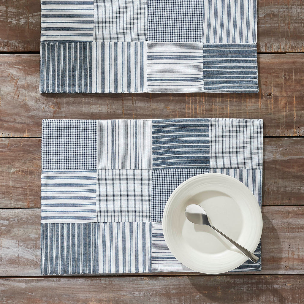 Sawyer Mill Blue Quilted Placemat Set