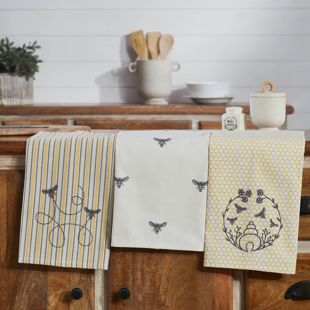 Buzzy Bees Tea Towel Set of 3